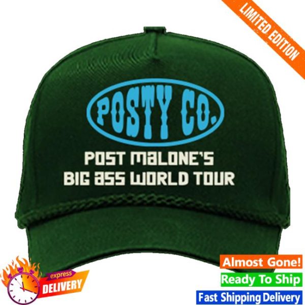 kenny Post Malone Merch Store Shop The Big Ass World Tour Hat