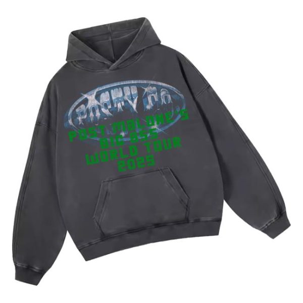 kenny Post Malone Merch Store Shop The Big Ass World Tour Hoodiea