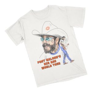 kenny Post Malone Merch Store Shop The Big Ass World Tour White T Shirta kenny Post Malone Merch Store Shop The Big Ass World Tour White T Shirta