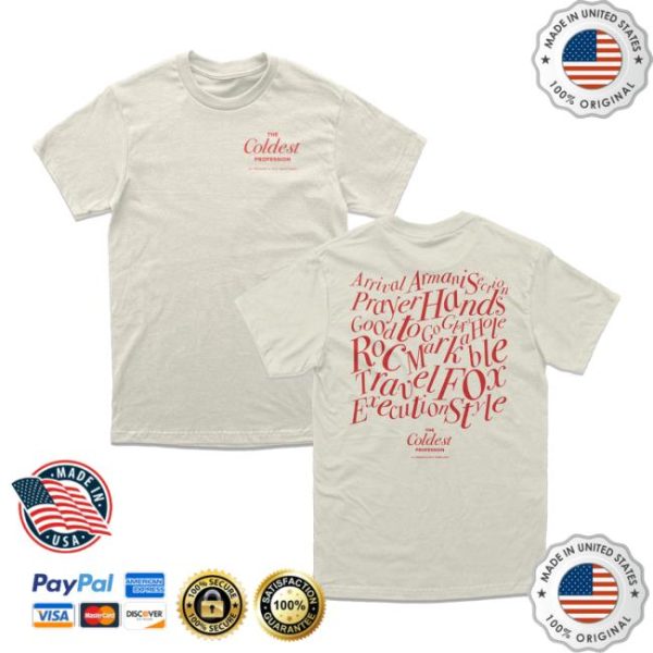 kenny Premier Vinyl Merch Store The Coldest Tracklist Og Version White T Shirtaa