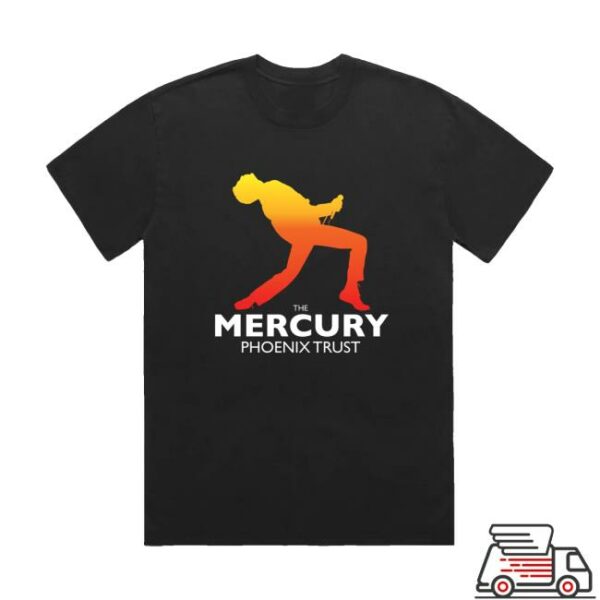 kenny Queen Online Store Merch Mercury Phoenix Trust Logo Silhouette Black T Shirt