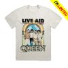 kenny Queen Online Store Merch Queen At Live Aid Vintage White T Shirt