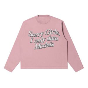 kenny Rhebornclo Merch Store I Only Date Models Longsleeve Pink kenny Rhebornclo Merch Store I Only Date Models Longsleeve Pink