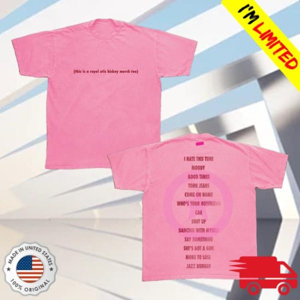 kenny Royel Otis Merch Store This Is A Royel Otis Hickey Merch Tee Pink T Shirtaa