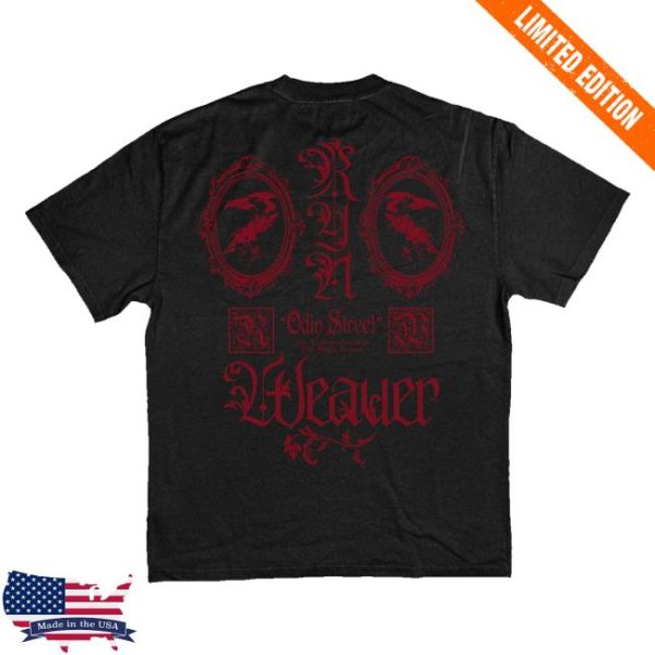 kenny Ryn Weaver Merch Store Odin Street Ravens T Shirt Blacka