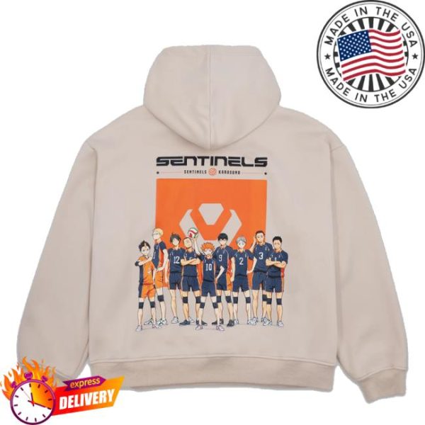 kenny Sentinels Merch Store Shop Karasuno Cream Hoodiea