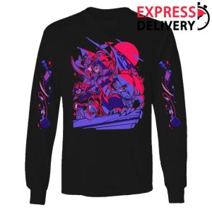 kenny Shark Robot Merch Store Spindlehorse Long Sleeve Shirt Blitzs Ship W Printed Sleeves