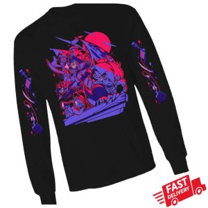 kenny Shark Robot Merch Store Spindlehorse Long Sleeve Shirt Blitzs Ship W Printed Sleevesa
