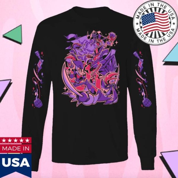 kenny Shark Robot Merch Store Spindlehorse Long Sleeve Shirt Crimsons Ship Wprinted Sleeves