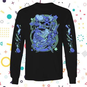 kenny Shark Robot Merch Store Spindlehorse Long Sleeve Shirt Vassagos Ship Wprinted Sleeves