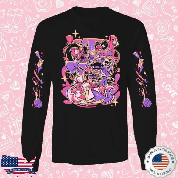kenny Shark Robot Merch Store Spindlehorse Long Sleeve Shirt Wallys Tavern Wprinted Sleeves