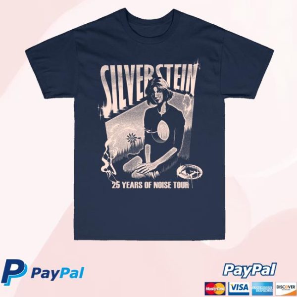 kenny Silverstein Music Merch 25 Years Navy Tee