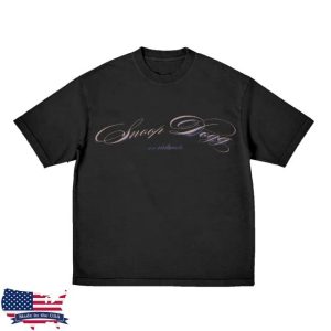 kenny Snoop Dogg Merch Store Snoop Script Tee Black