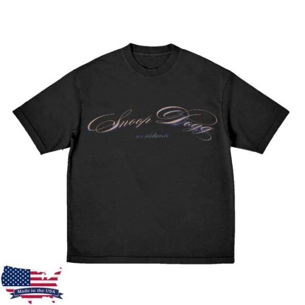 kenny Snoop Dogg Merch Store Snoop Script Tee Black