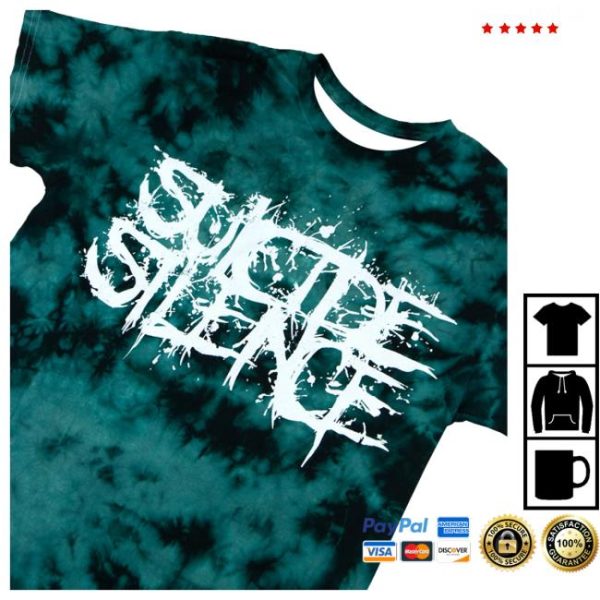 kenny Suicide Silence Merch Store Suicide Silence Crystal Jade Logo Tie Dye Shirta