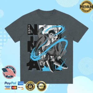 kenny Team Ninja Store Merch Anime 25 V2 Charcoal Tee