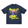 kenny The Beatles Merch Store Come Together Distressed Navy T Shirt