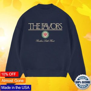 kenny The Favors Merch Store Shop Navy Restless Little Heart Crewneck Fleece