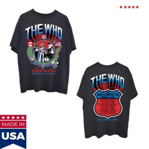 kenny The Who Merch Store The Song Is Over North America Highway Dateback T Shirt