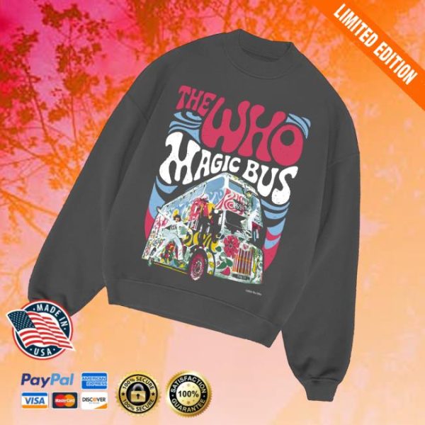 kenny The Who Merch Store The Who Magic Bus Crewneckv