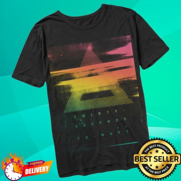 kenny Thirty Seconds To Mars Merch Store Triad Smear Multicolor Teea
