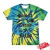 kenny Transfigureprintco Merch Store Protect Trans Folks Tie Dye Flail Short Sleeve Shirt