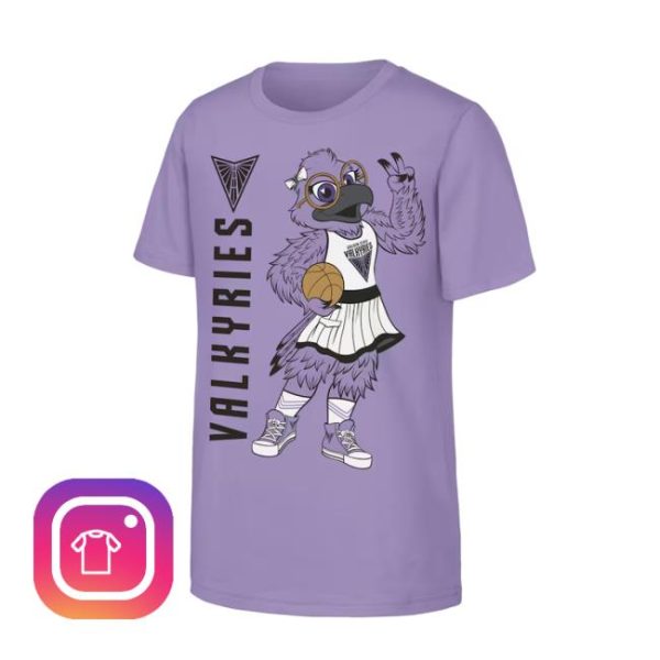 kenny Valkyries Shop Merch Violet Golden State Valkyries Mascot T Shirt