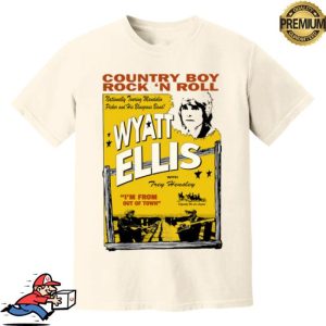 kenny Wyatt Ellis Merch Store Country Boy Rock N Roll Poster Tee