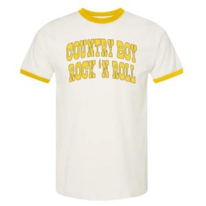 kenny Wyatt Ellis Merch Store Country Boy Rock N Roll Ringer Tee