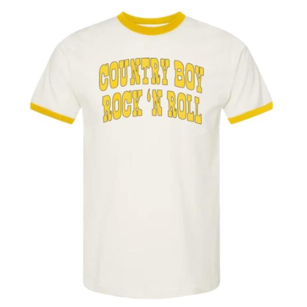 kenny Wyatt Ellis Merch Store Country Boy Rock N Roll Ringer Tee