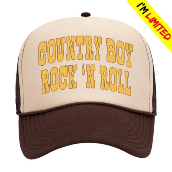 kenny Wyatt Ellis Merch Store Country Boy Rock N Roll Trucker Hat