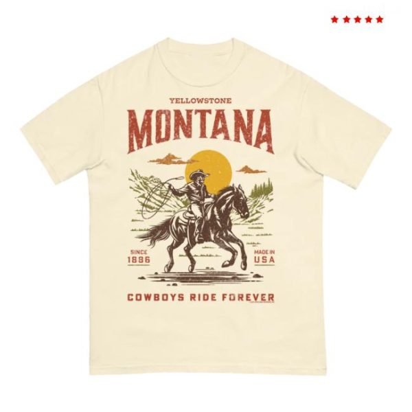 kenny Yellowstone Merch Store Shop Yellowstone Cowboys Ride Forever Comfort Colors T Shirt