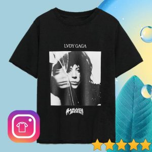 kenny Zara Merch Store Lady Gaga Faded Effect T Shirt