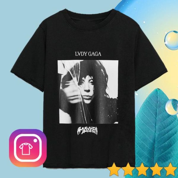 kenny Zara Merch Store Lady Gaga Faded Effect T Shirt