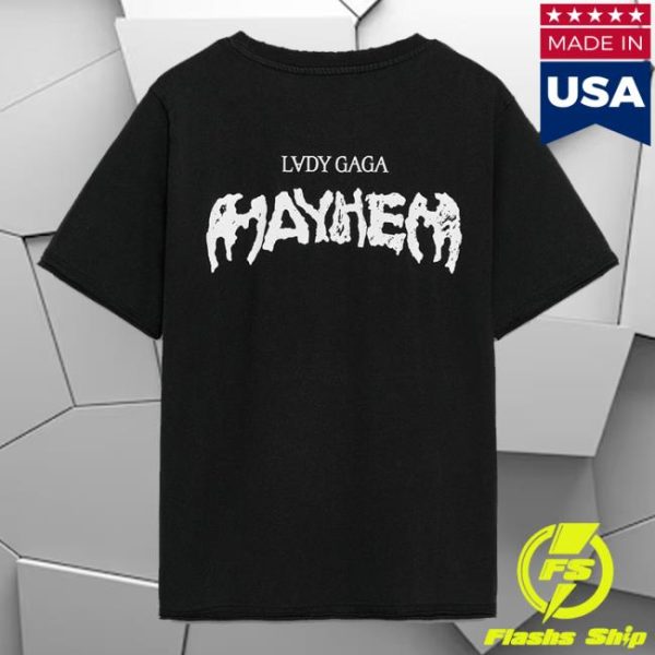 kenny Zara Merch Store Lady Gaga Faded Effect T Shirta