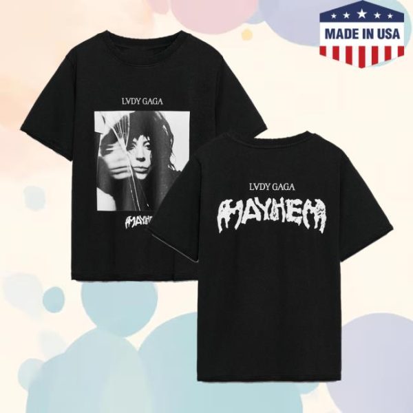 kenny Zara Merch Store Lady Gaga Faded Effect T Shirtaa