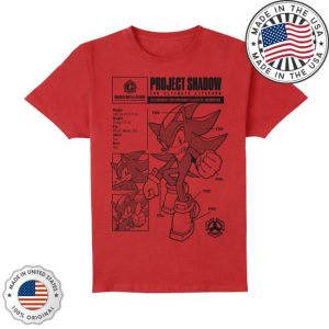 kenny Zavvi Merch Store Sonic The Hedgehog Project Shadow Shirt