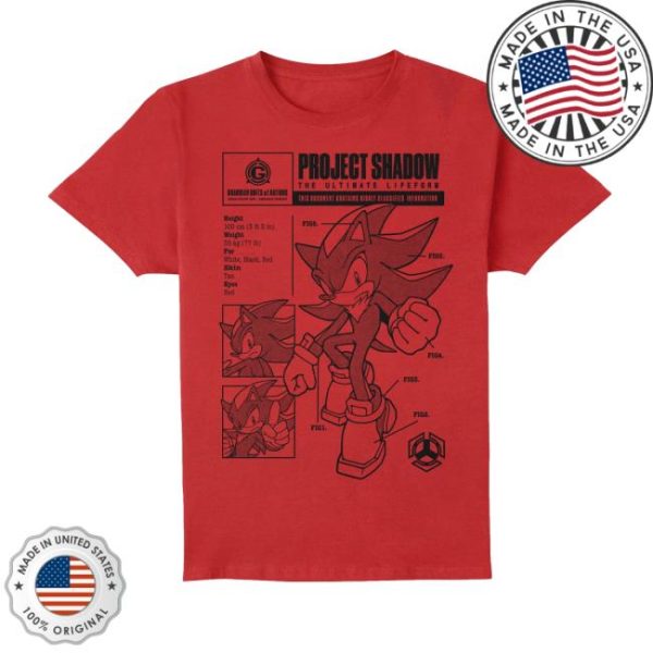kenny Zavvi Merch Store Sonic The Hedgehog Project Shadow Shirt
