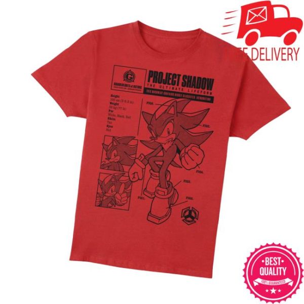 kenny Zavvi Merch Store Sonic The Hedgehog Project Shadow Shirtv