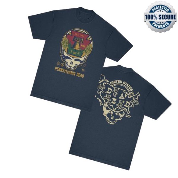 kenny grateful dead merch store Pennsylvania United States of Dead T Shirt