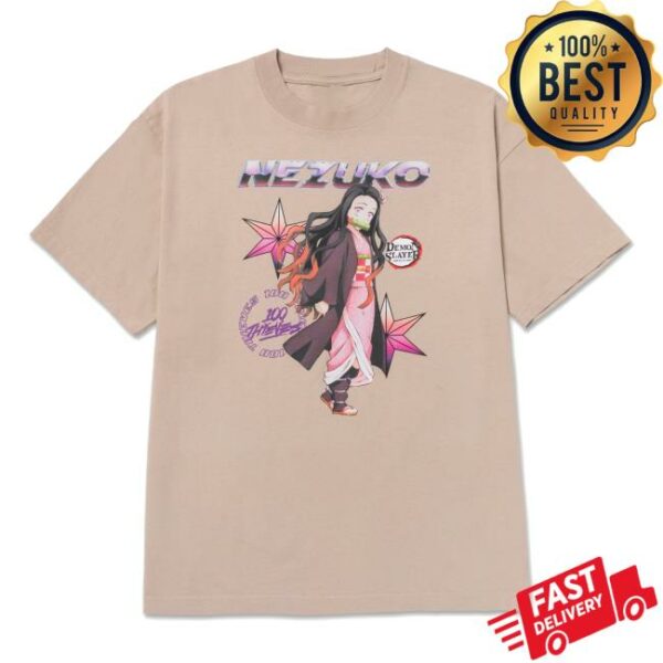 kenny 100Thieves Merch Store Nezuko T Shirt String Tan