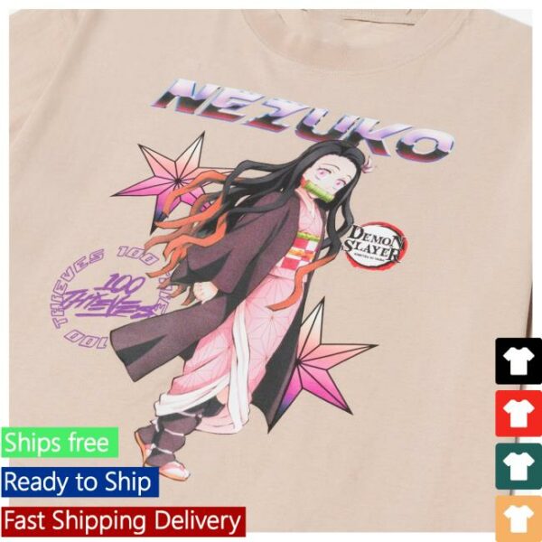 kenny 100Thieves Merch Store Nezuko T Shirt String Tanaa