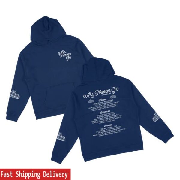 kenny All Things Go Merch Store Blue Clouds Dc Lineup Hoodiea