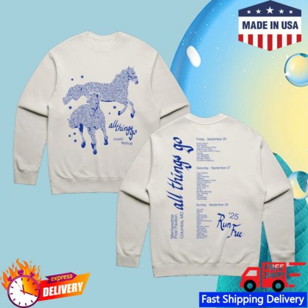 kenny All Things Go Merch Store Run Free Dc Lineup Crewneck