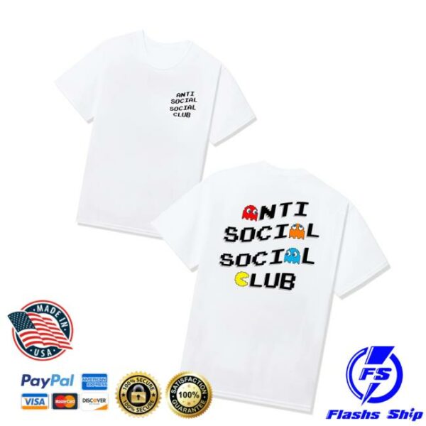 kenny Antisocialsocialclub Merch Store Assc X Pac Man Pixel Teev