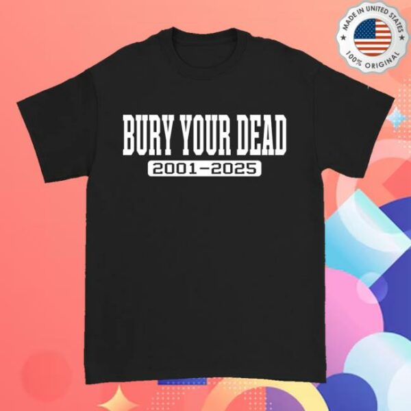 kenny Armada Merch Store Bury Your Dead Varsity Black Tee