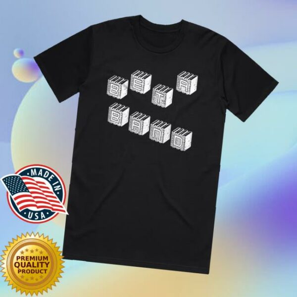 kenny Beta Band Merch Store Blocks Black T Shirtv
