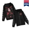 kenny Blackcraftcult Merch Store Lilith Queen Of Demons Zip Up Hoodiea
