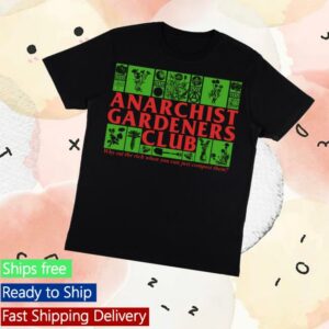 kenny Blacklodgepress Merch Store Anarchist Gardeners Club Black T Shirtv
