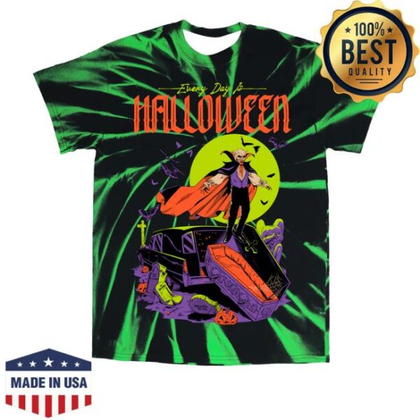 kenny Cavitycolors Merch Store Every Day Is Halloween 2025 Tie Dye T Shirt 1